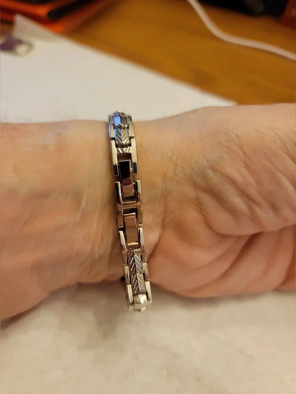 Women's Quartz Watch with Pink Dial and Crystal Accents